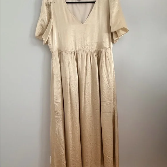 Madewell Cream Midi Dress - Picture 1 of 7
